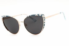 New Draper James DJ9038 454 Blue Floral/Dark Grey 57-16-140 Sunglasses