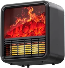 Small Space Heater with 3D Flame Thermostat 1500W