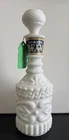 Vintage 60’s Jim Beam White Milk Glass Bonded Beam Whiskey Decanter Bottle EUC