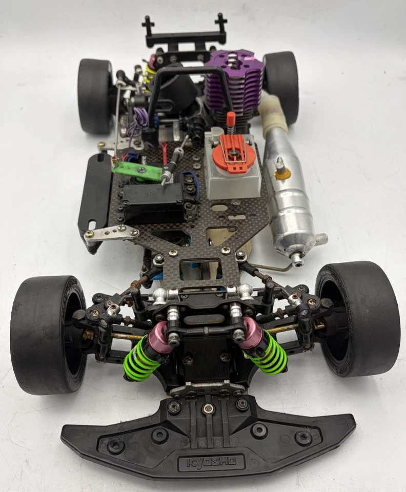 For parts Kyosho engine car 4WD chassis vintage rare - image 2 of 4