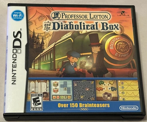 Professor Layton and the Diabolical Box (Nintendo DS, 2009) *Complete & Tested*