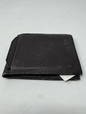 Vintage Rolfs Men's Genuine Leather Bifold Flipfold Wallet Dark Brown