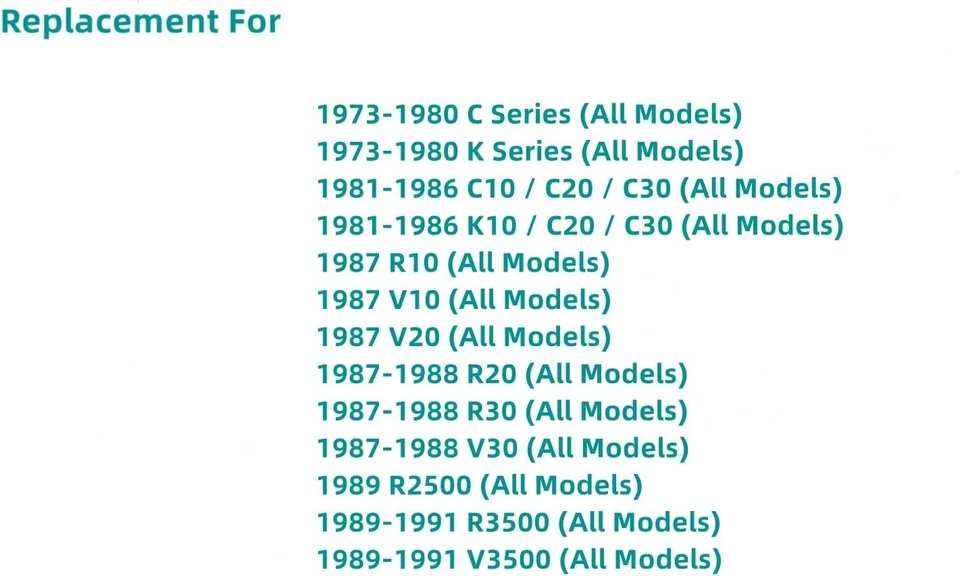 Back Sliding Window Rear Glass For GMC 79-86 C/K-Series 87-91 R/V-Series Pickup — 第 3/4 张图片