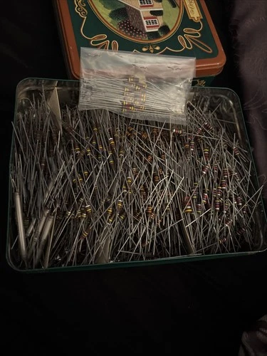 Huge Lot Of Allen Bradley Carbon Composition Resistor Vintage Bulk MIXED Lot - product listing photo