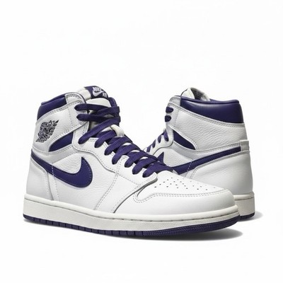 Nike Air Jordan 1 Retro High Court Purple White (W) Size 7W DS New w/ Box
