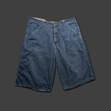 Size 40 Marithe Francois Girbaud Jean Denim Shorts Y2k Baggy
