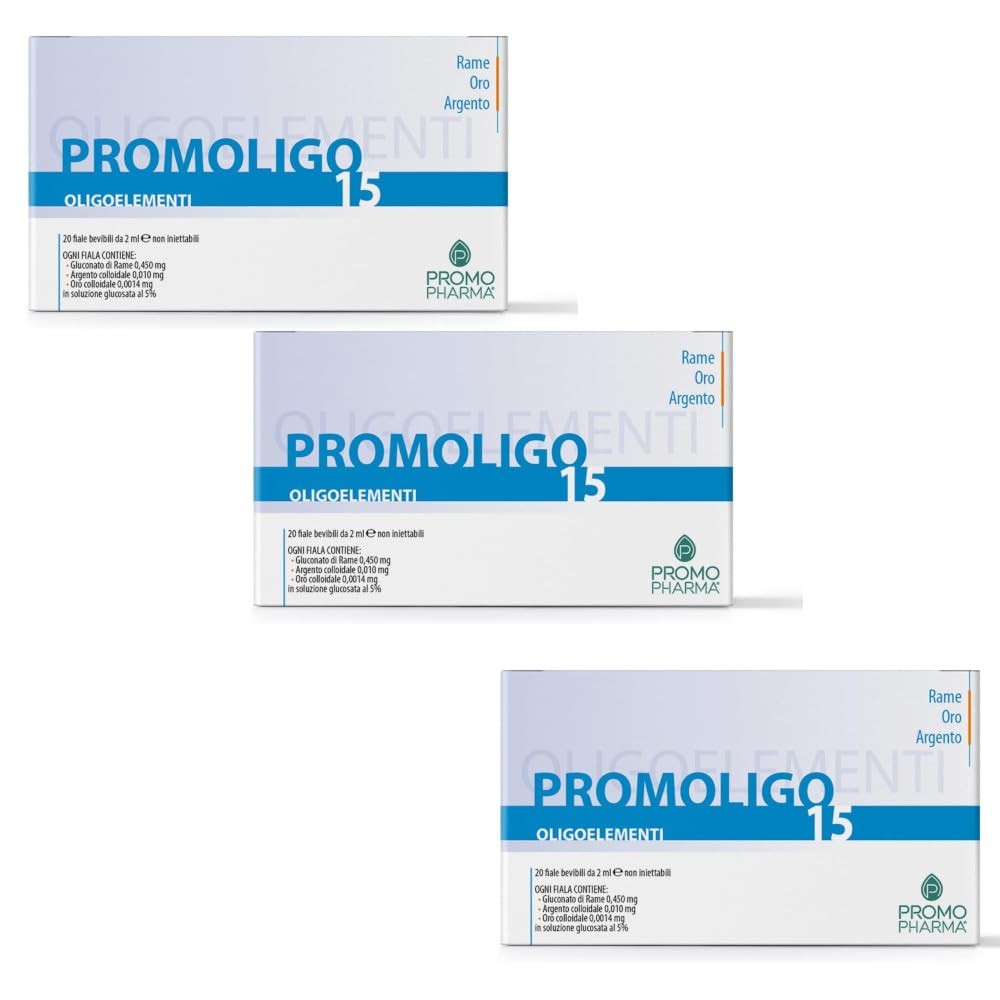 Promoligo 15 Oligoelementi | Difese Naturali Rame Oro Argento