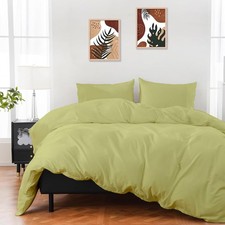 King Size Duvet Cover Set, 100 Egyptian Cotton, 3 Piece Bedding Set with Zip...