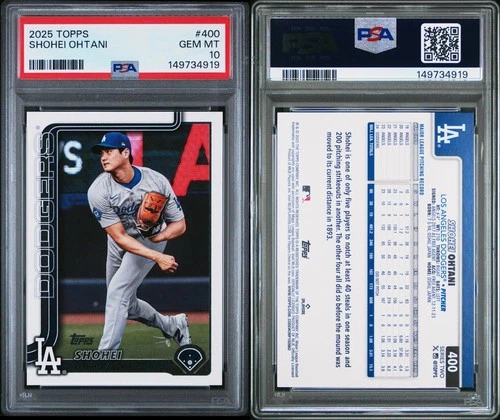 2025 Topps Series 2 Shohei Ohtani #400 Los Angeles Dodgers PSA 10