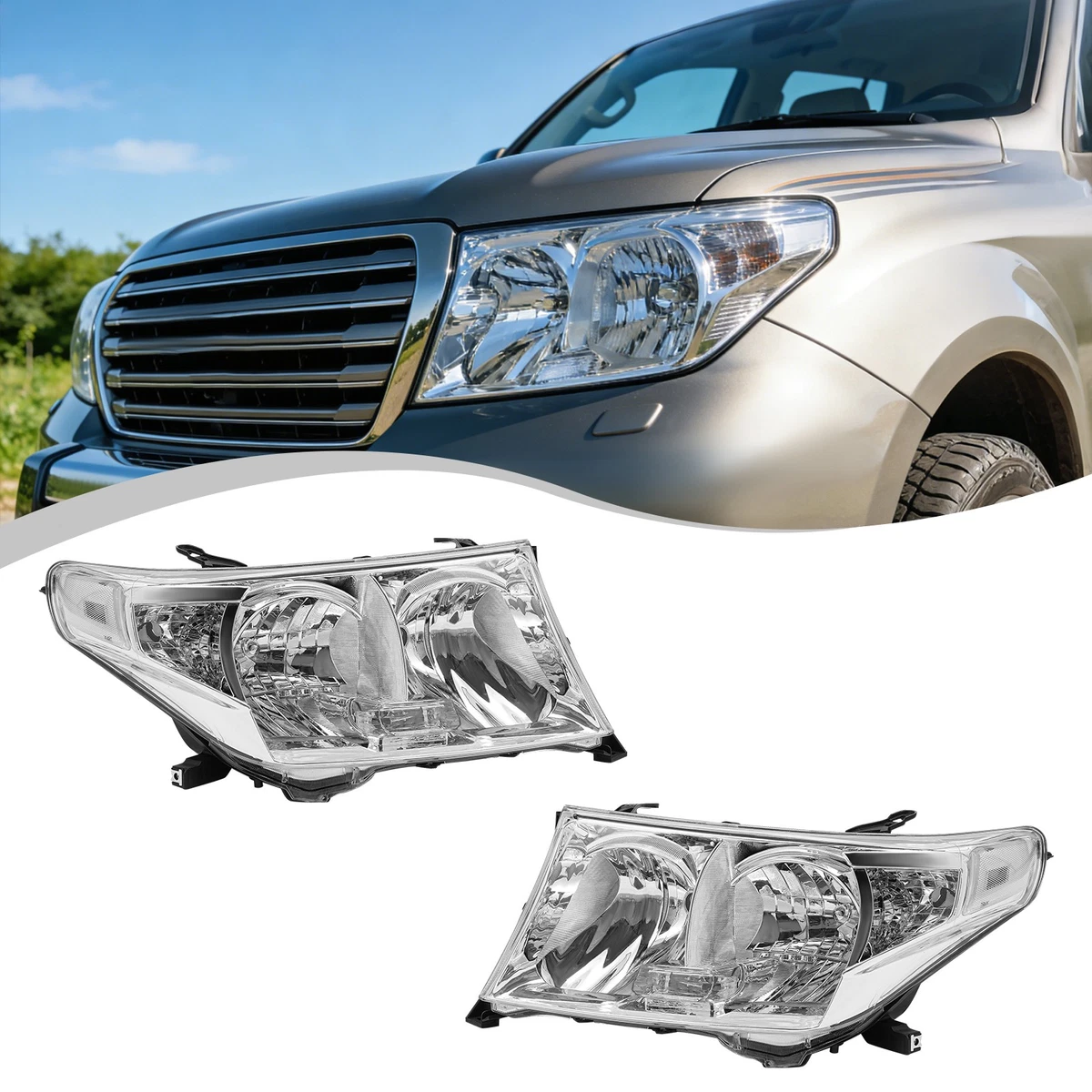Headlights for 2015 Toyota Land Cruiser for sale | eBay
