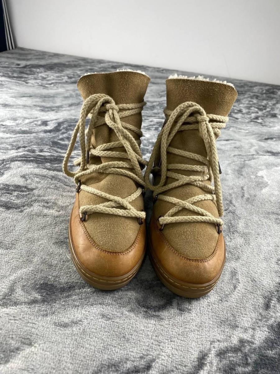 Isabel Marant Nowles Snow Boots Women Size 38 Beige | eBay