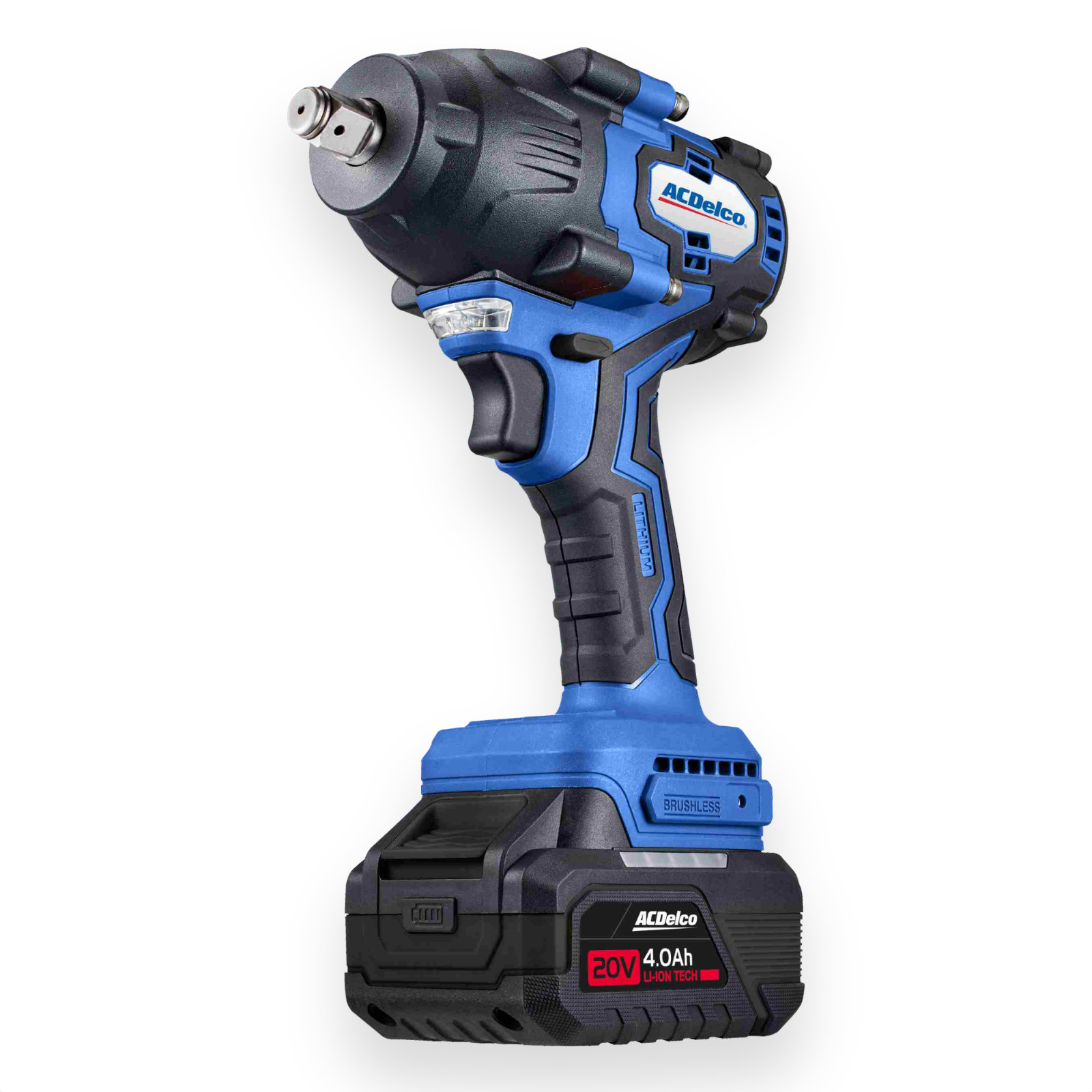 ACDelco ARI20136-P2 20V Brushless Impact Wrench 500ft-lbs 1/2" 2 Batteries