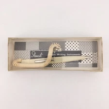 Vintage White Slencil Flat Slender Writing Instrument