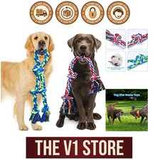 2 Pack Heavy Duty Dog Rope Toys - Safe Teeth Cleaning Tug for Large Dogs