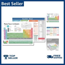 Laminated Periodic Table of Elements Chart - 9"X12" Chemistry Reference Poster C