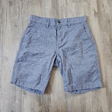 Taylor Stitch Men's Heathered Blue Recycled Cotton Causal Shorts Size 29