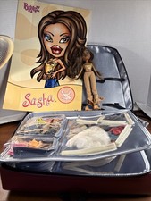 2001 Sasha And Poster, Game, Several Outfits And Accessories In Bratz Case VTG