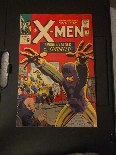 X-Men #14 Marvel 1965 1st Sentinels Stan Lee Vintage Comic Book USA Original