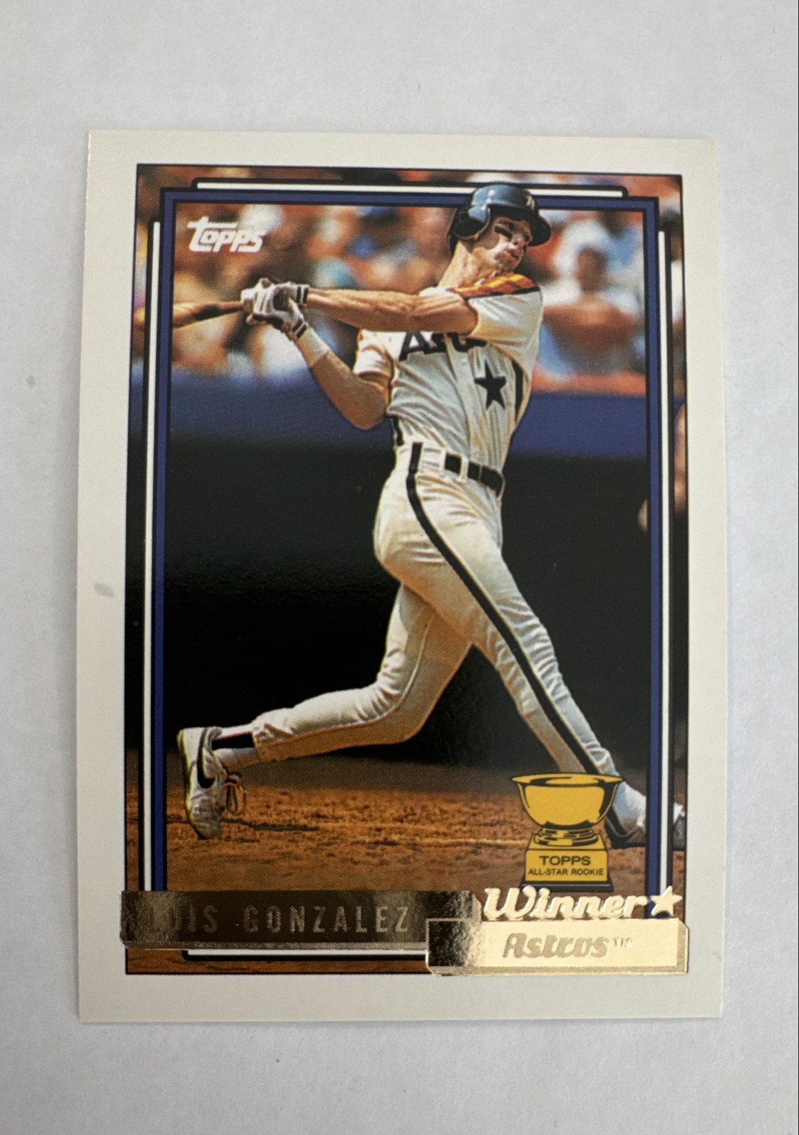 Luis Gonzalez 1992 Topps - #12 Gold Winner