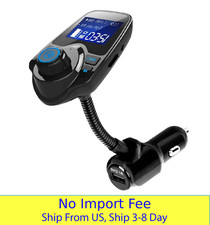 Bluetooth Car FM Transmitter MP3 Player Hands Free Call USB Fast Charger AUX