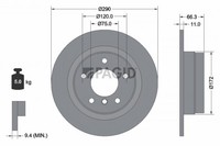 2X Bremsscheibe Pagid 55610NC FüR BMW 1Er F20 F21 2Er F22 F87 F23 114 116 118