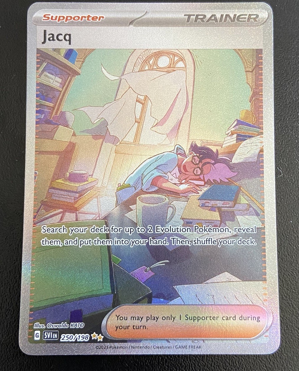 Jacq 250/198 Pokémon TCG SV01 Scarlet & Violet Base Set Full Art Holo [NM]