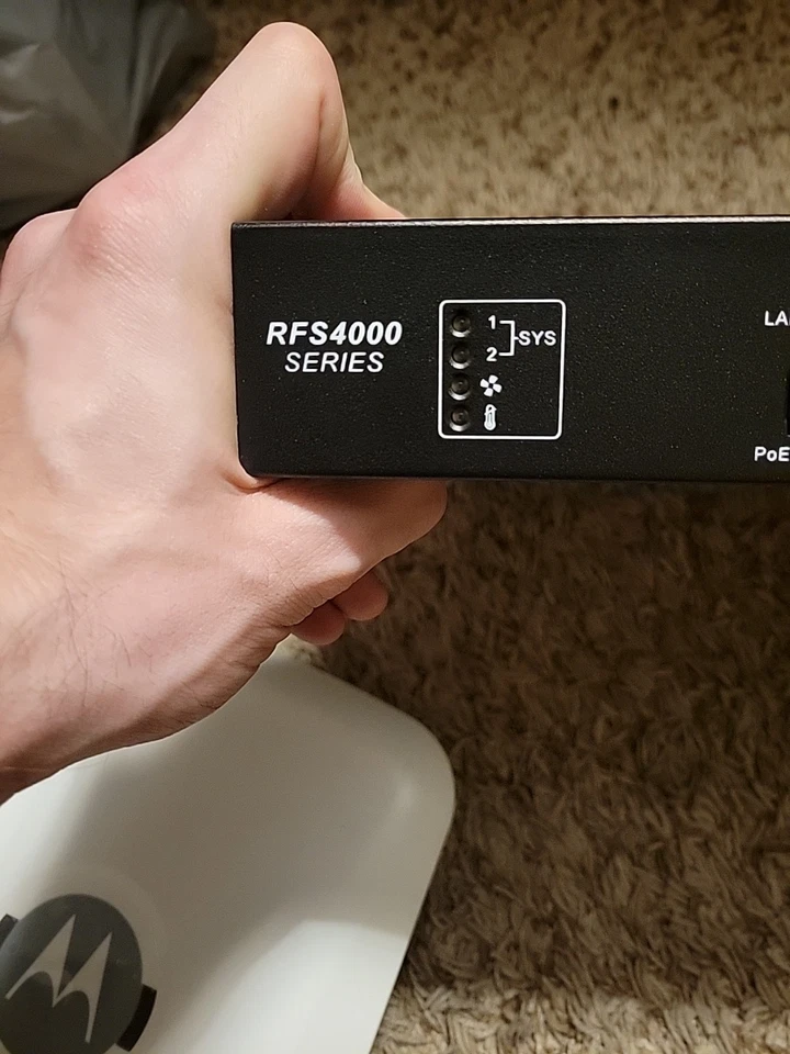 Interruptor Motorola RFS4000 RF con fuente de alimentación/cable y radio doble AP-650 INT ANT Foto 3 de 4