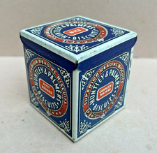 VINTAGE HUNTLEY AND PALMERS MINIATURE BISCUIT TIN  1.5 inch x 1.5 inch