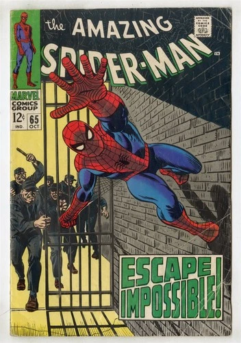 Amazing Spider-Man #65 VG+ 4.5 ow/white pages  Marvel  1968  No Reserve