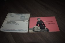 IBM electric typewriter owners manual 1954 w receipt from 1966