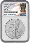 2025 (P) American Silver Eagle w/ Eagle Privy NGC MS70 Early Releases