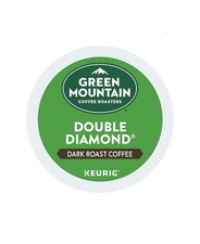 Green Mountain Coffee Double Diamond, K-Cup Pods, Dark Roast Coffee 72 EXP 2/26
