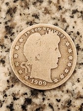 1909-D 25C Barber Quarter