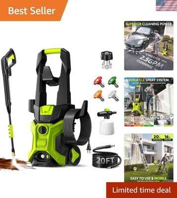 #ad Electric Pressure Washer 2.5 GPM Portable Lightweight Car amp; Home Cleaning $291.97