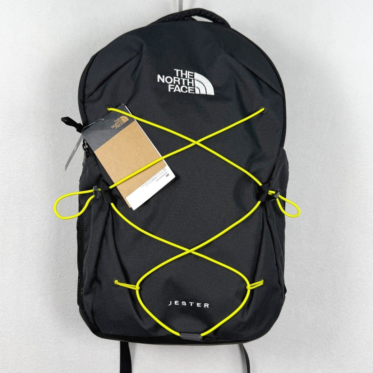 The North Face Jester Backpack 28L Black/Yellow NF0A3VXF 15 Inch 
