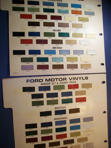 1976 Ford Lincoln Mercury Mustang Bronco Cougar car truck upholstery samples set - Picture 4 of 4