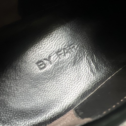By Far Rafael Almond-Toe Slip-On Loafers Genuine Leather Women Black SZ 37 Prepp - Picture 11 of 16