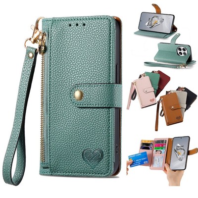 For OnePlus Nord N200 5G CE3 CE2 CE N300  Love Pattern Wallet Leather Phone Case