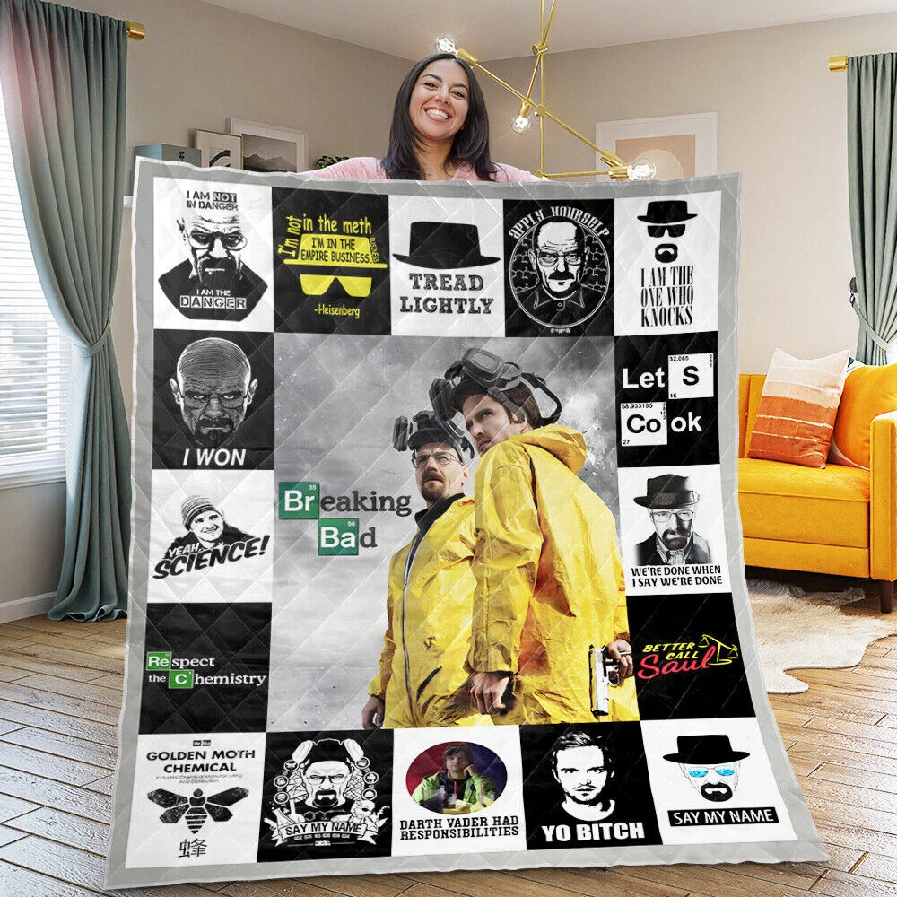 Breaking Bad Blanket, Breaking Bad TV Series Quilt Blanket