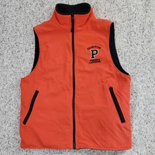 Princeton University Womens Small Lacrosse Tigers Reversible Vest Orange Black