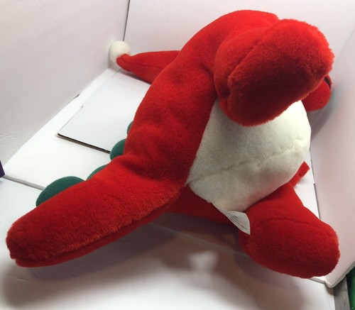 16 Zoll SantaSaurus roter Plüsch-Dinosaurier mit Nikolausmütze PET Inc. - Bild 8 von 9