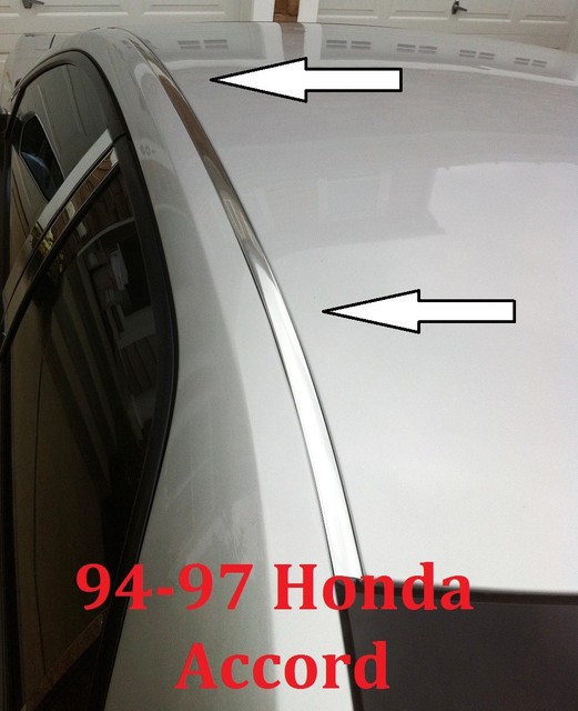 For 19941997 HONDA ACCORD CHROME ROOF TRIM MOLDING KIT eBay