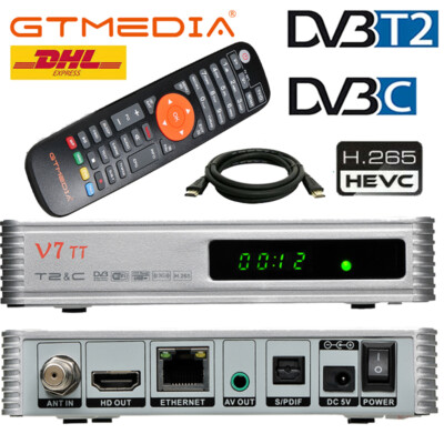 GTMEDIA FULL HD DVB-T2 DVB-C Terrestrischer Receiver H.265 inkl. HDMI +USB WIFI