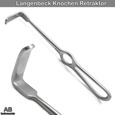Langenbeck Bone Retractor Stove Obwege Server Wound Hook Spreader Fabric Hook CE
