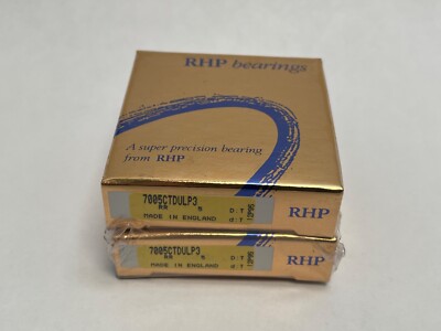 RHP 7005CTDULP3 Bearing 25x47x12 mm 7005C 7005-C-T-DUL-P3 England 2 Pcs