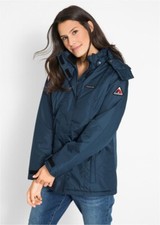 Freemans Navy Rainy Day Jacket Plus Uk 24 (fs23)