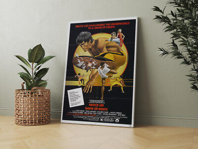 Spiel des Todes 1978 Retro Film - Leinwand - gerahmt oder Poster vorhanden