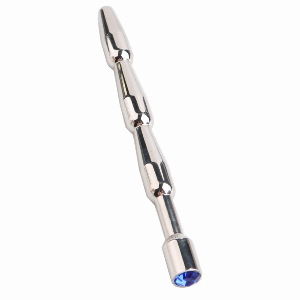 Stainless Steel Penis Plug Urethral Sounding Rod Beads Dilator Tube