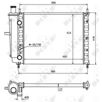 KüHler WasserküHler FüR Fiat Brava Marea Weekend 182 1.6 16V 1.4 12V 1.2 185