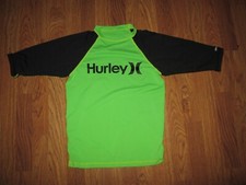Boys HURLEY swim shirt UPF 50 sun protection fitted shirt XL